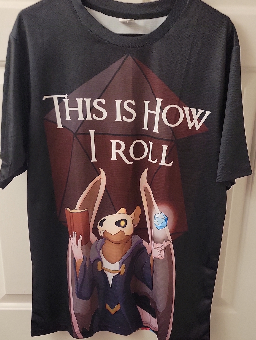 Dungeons and Dragons Graphic 'This Is How I Roll' Black Gaming jersey Tee